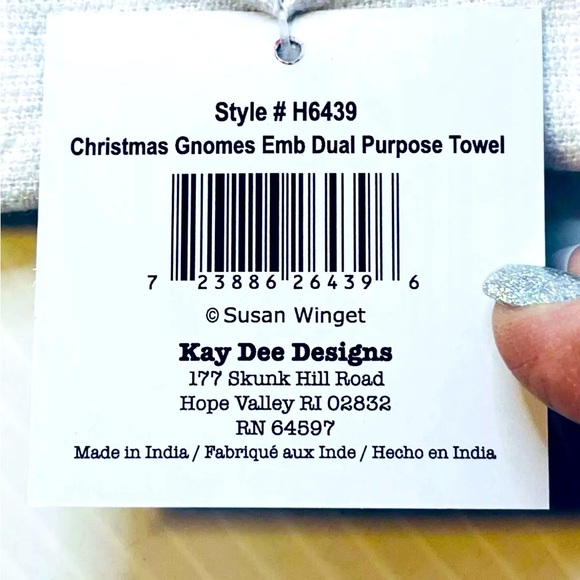 I’ll Be Gnome For Christmas Terry Kitchen Towels by Kay Dee Designs Set of 2 NWT - Picture 8 of 11